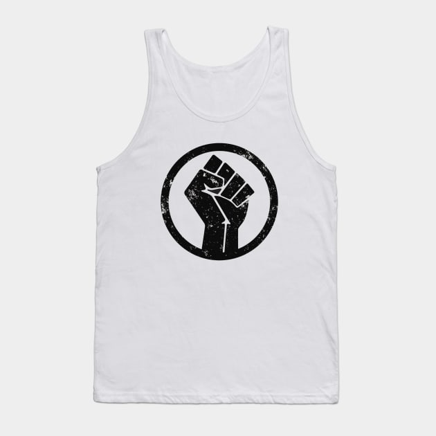 BLACK POWER RAISED FIST Tank Top by osaya